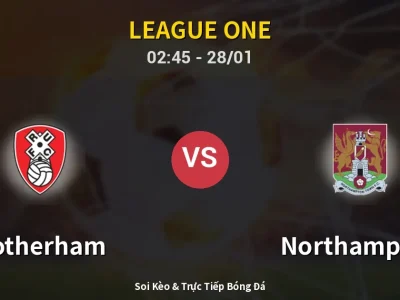 Kết Quả: Rotherham 2-1 Northampton – Highlight & Bàn Thắng | League One