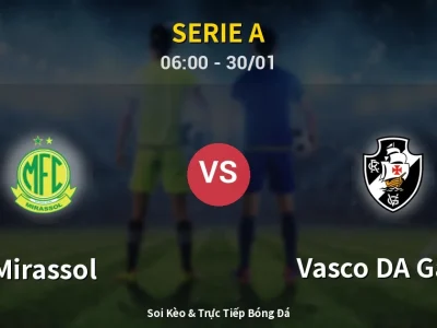 Kết Quả: Mirassol 2-1 Vasco DA Gama – Highlight & Bàn Thắng | Serie A