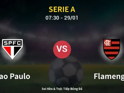 Kết Quả: Sao Paulo 2-1 Flamengo – Highlight & Bàn Thắng | Serie A