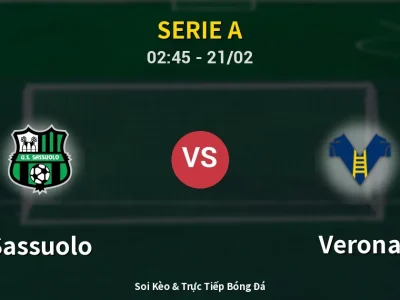 Kết Quả: Sassuolo 3-0 Verona – Highlight & Bàn Thắng | Serie A