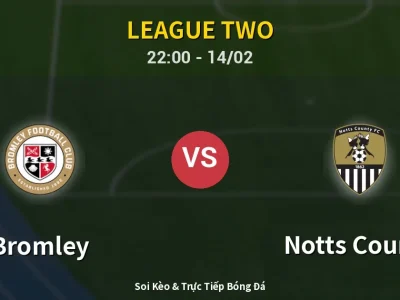 Soi Kèo Bromley vs Notts County – 22:00 14/02 | Nhận Định, Dự Đoán Tỷ Số