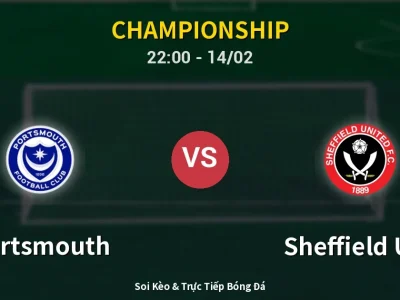 Soi Kèo Portsmouth vs Sheffield Utd – 22:00 14/02 | Nhận Định, Dự Đoán Tỷ Số
