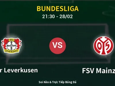 Soi Kèo Bayer Leverkusen vs FSV Mainz 05 – 21:30 28/02 | Nhận Định, Dự Đoán Tỷ Số