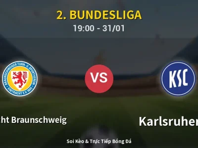 Kết Quả: Eintracht Braunschweig 1-0 Karlsruher SC – Highlight & Bàn Thắng | 2. Bundesliga