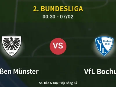 Kết Quả: Preußen Münster 1-1 VfL Bochum – Highlight & Bàn Thắng | 2. Bundesliga