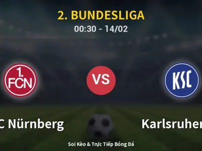 Kết Quả: 1. FC Nürnberg 5-1 Karlsruher SC – Highlight & Bàn Thắng | 2. Bundesliga