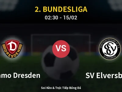 Kết Quả: Dynamo Dresden 1-2 SV Elversberg – Highlight & Bàn Thắng | 2. Bundesliga