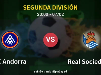 🔴 Trực Tiếp: FC Andorra 1-1 Real Sociedad II – Link Xem Segunda División (Full HD)
