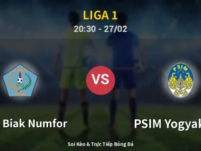 🔴 Trực Tiếp: PSBS Biak Numfor 1-3 PSIM Yogyakarta – Link Xem Liga 1 (Full HD)