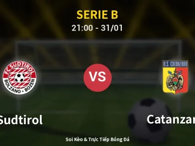 🔴 Trực Tiếp: Sudtirol 2-1 Catanzaro – Link Xem Serie B (Full HD)
