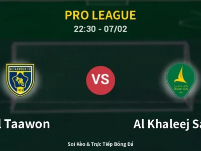 Soi Kèo Al Taawon vs Al Khaleej Saihat – 22:30 07/02 | Nhận Định, Dự Đoán Tỷ Số