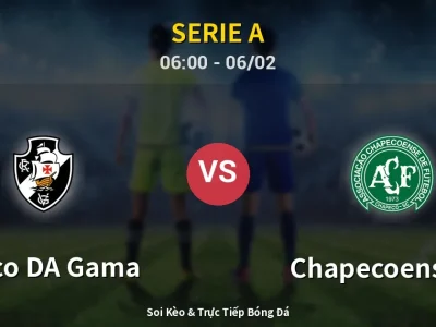 Kết Quả: Vasco DA Gama 1-1 Chapecoense-sc – Highlight & Bàn Thắng | Serie A