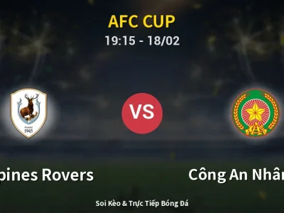 🔴 Trực Tiếp: Tampines Rovers 2-0 Công An Nhân Dân – Link Xem AFC Cup (Full HD)