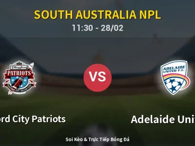 Kết Quả: Playford City Patriots 4-2 Adelaide United II – Highlight & Bàn Thắng | South Australia NPL