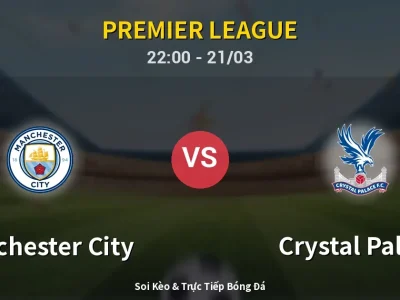 Soi Kèo Manchester City vs Crystal Palace – 22:00 21/03 | Nhận Định, Dự Đoán Tỷ Số