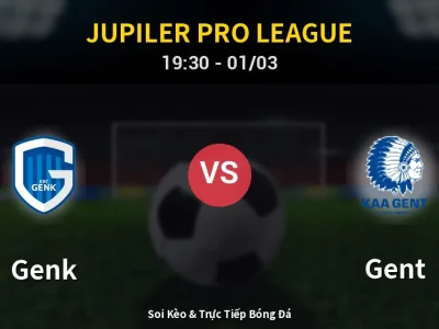 Kết Quả: Genk 3-0 Gent – Highlight & Bàn Thắng | Jupiler Pro League