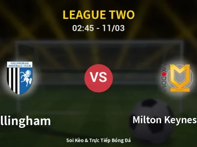 Kết Quả: Gillingham 1-5 Milton Keynes Dons – Highlight & Bàn Thắng | League Two