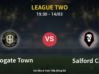Kết Quả: Harrogate Town 0-1 Salford City – Highlight & Bàn Thắng | League Two