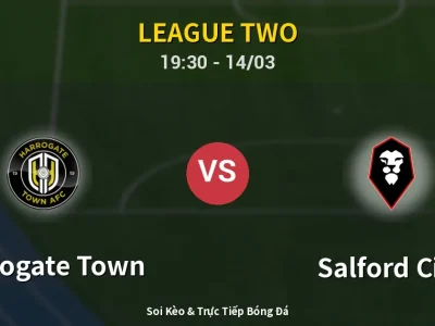 Soi Kèo Harrogate Town vs Salford City – 19:30 14/03 | Nhận Định, Dự Đoán Tỷ Số