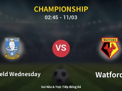 Kết Quả: Sheffield Wednesday 1-1 Watford – Highlight & Bàn Thắng | Championship