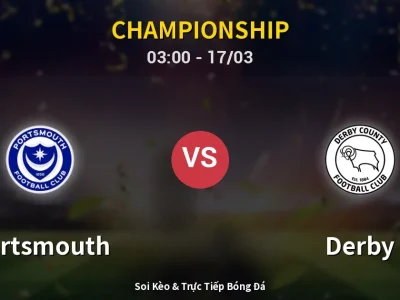 Kết Quả: Portsmouth 0-1 Derby – Highlight & Bàn Thắng | Championship