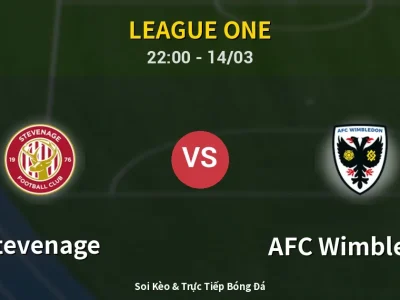 🔴 Trực Tiếp: Stevenage 1-0 AFC Wimbledon – Link Xem League One (Full HD)