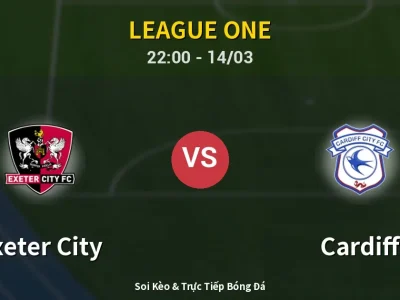 Soi Kèo Exeter City vs Cardiff – 22:00 14/03 | Nhận Định, Dự Đoán Tỷ Số