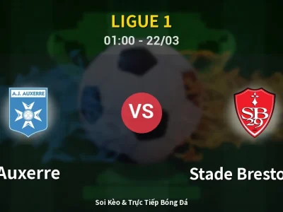 Kết Quả: Auxerre 3-0 Stade Brestois 29 – Highlight & Bàn Thắng | Ligue 1