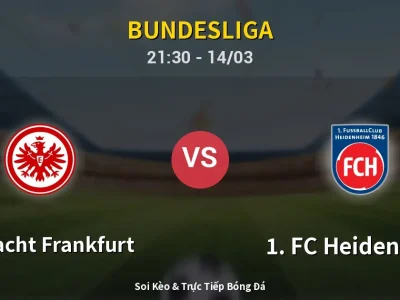 Soi Kèo Eintracht Frankfurt vs 1. FC Heidenheim – 21:30 14/03 | Nhận Định, Dự Đoán Tỷ Số