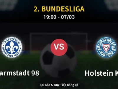 Kết Quả: SV Darmstadt 98 2-0 Holstein Kiel – Highlight & Bàn Thắng | 2. Bundesliga