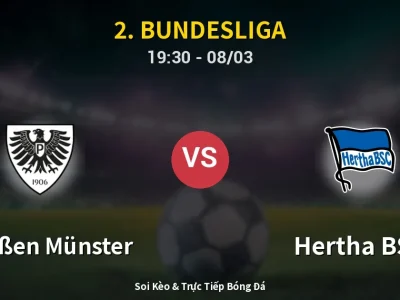 🔴 Trực Tiếp: Preußen Münster 1-1 Hertha BSC – Link Xem 2. Bundesliga (Full HD)