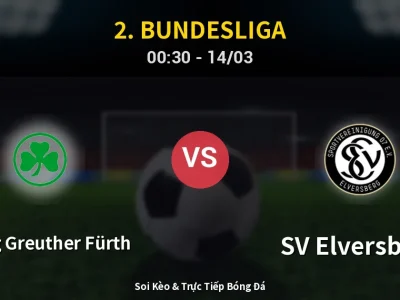 🔴 Trực Tiếp: SpVgg Greuther Fürth 1-0 SV Elversberg – Link Xem 2. Bundesliga (Full HD)