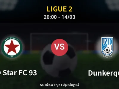 Soi Kèo RED Star FC 93 vs Dunkerque – 20:00 14/03 | Nhận Định, Dự Đoán Tỷ Số