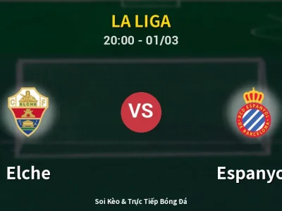 Kết Quả: Elche 2-2 Espanyol – Highlight & Bàn Thắng | La Liga