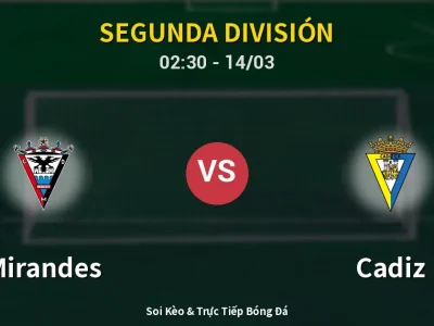 Soi Kèo Mirandes vs Cadiz – 02:30 14/03 | Nhận Định, Dự Đoán Tỷ Số
