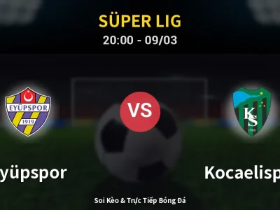 Kết Quả: Eyüpspor 0-1 Kocaelispor – Highlight & Bàn Thắng | Süper Lig