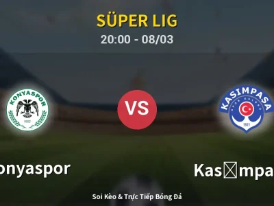 🔴 Trực Tiếp: Konyaspor 1-1 Kasımpaşa – Link Xem Süper Lig (Full HD)