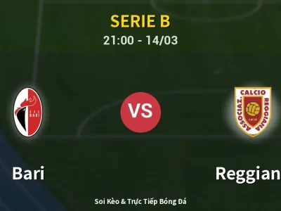 Soi Kèo Bari vs Reggiana – 21:00 14/03 | Nhận Định, Dự Đoán Tỷ Số