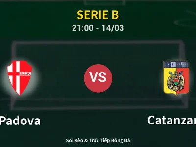 🔴 Trực Tiếp: Padova 0-2 Catanzaro – Link Xem Serie B (Full HD)