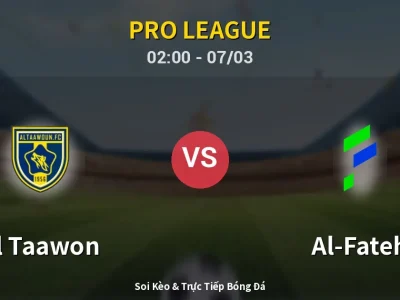 Kết Quả: Al Taawon 3-2 Al-Fateh – Highlight & Bàn Thắng | Pro League