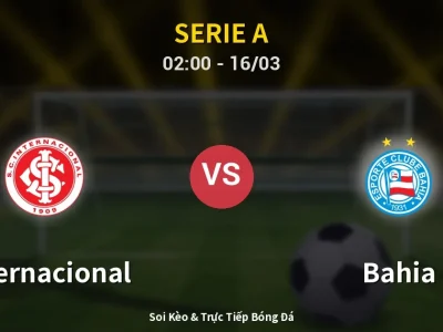 🔴 Trực Tiếp: Internacional 0-1 Bahia – Link Xem Serie A (Full HD)