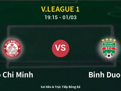Kết Quả: Ho Chi Minh 0-1 Binh Duong – Highlight & Bàn Thắng | V.League 1