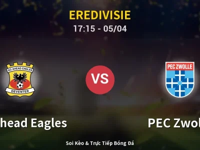 Soi Kèo GO Ahead Eagles vs PEC Zwolle – 17:15 05/04 | Nhận Định, Dự Đoán Tỷ Số