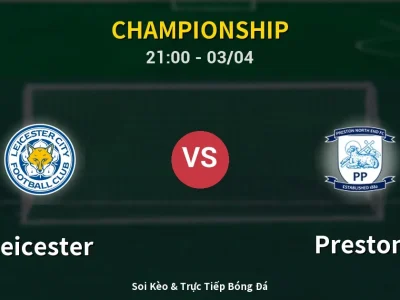 🔴 Trực Tiếp: Leicester 2-2 Preston – Link Xem Championship (Full HD)