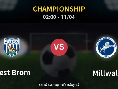 Soi Kèo West Brom vs Millwall – 02:00 11/04 | Nhận Định, Dự Đoán Tỷ Số