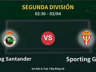 Kết Quả: Racing Santander 3-1 Sporting Gijon – Highlight & Bàn Thắng | Segunda División