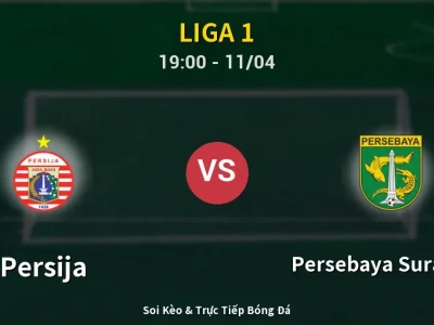 Soi Kèo Persija vs Persebaya Surabaya – 19:00 11/04 | Nhận Định, Dự Đoán Tỷ Số