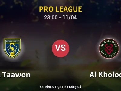 Soi Kèo Al Taawon vs Al Kholood – 23:00 11/04 | Nhận Định, Dự Đoán Tỷ Số