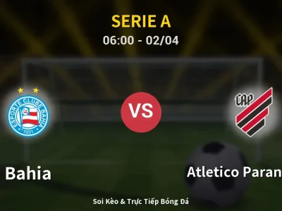 Kết Quả: Bahia 3-0 Atletico Paranaense – Highlight & Bàn Thắng | Serie A