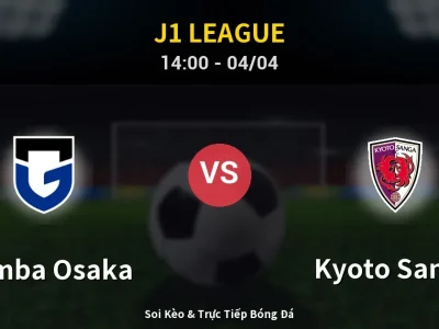 Kết Quả: Gamba Osaka 2-0 Kyoto Sanga – Highlight & Bàn Thắng | J1 League